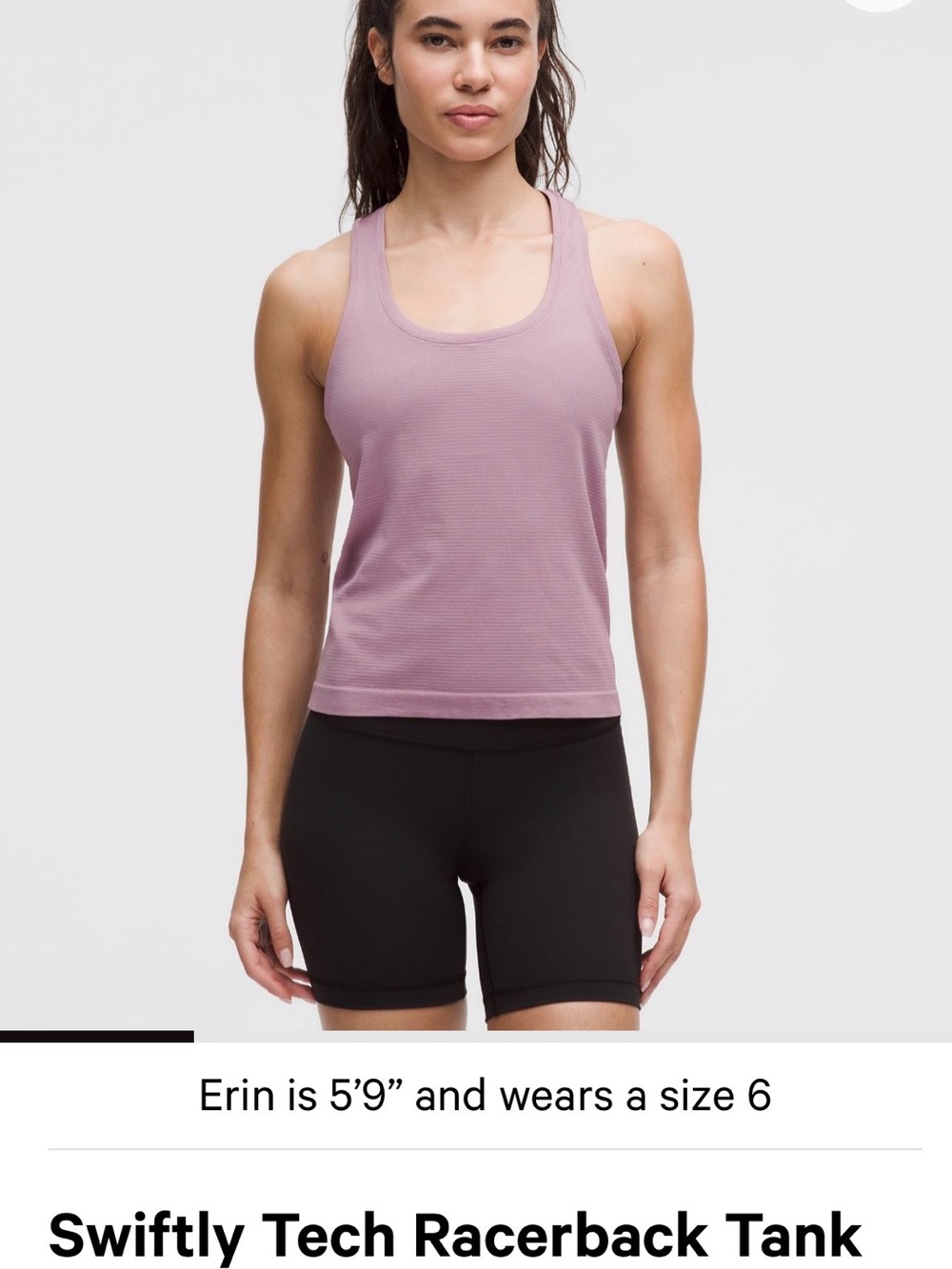 lululemon athletica Ribbed Racerback Tank - Dusty Mauve